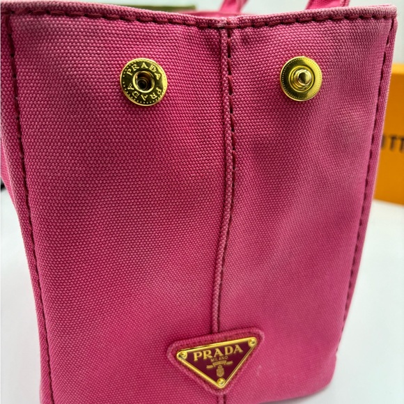 Prada Canapa Two Way Small Canvas Tote - Picture 7 of 15
